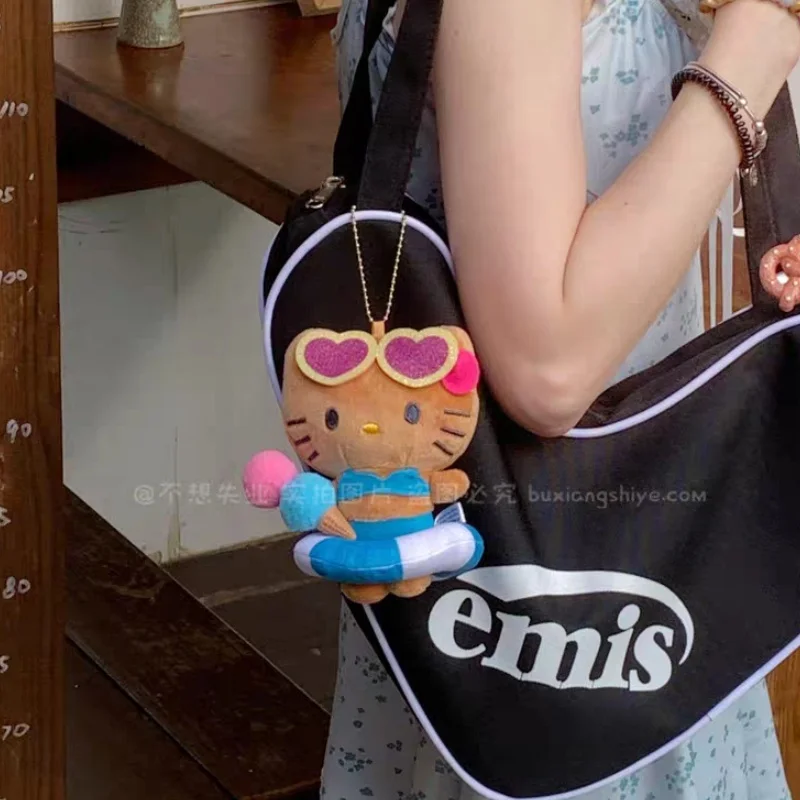 Sanrio Hello Kitty Cartoon Ijs Zwemmen Ring Hanger Auto Sleutelhanger Rugzak Hanger Kleding Accessoires Meisje Halloween Cadeau
