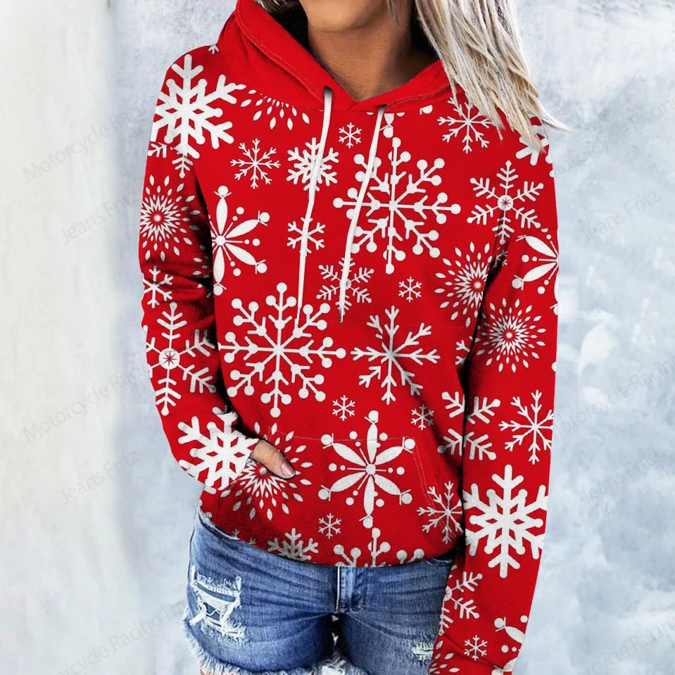 Santa Claus Sweatshirt Weihnachten 3d Druck Hoodie Männer Frauen Mode Hoodies Frauen Schweiß Schneeflocke Mantel Weihnachten Hoodie Sweatshirt