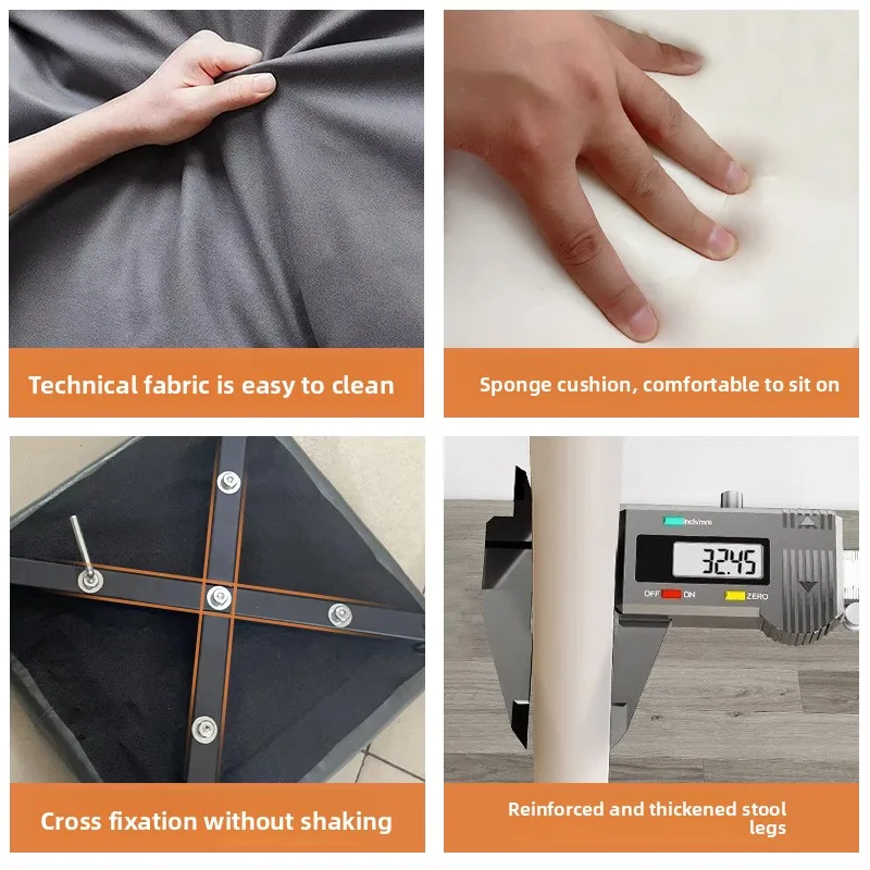 مقعد منزلي بسيط قابل للتكديس، مقعد صغير لمشاهير الإنترنت، مقعد تأجير غرفة المعيشة مع كريمي لتناول الطعام بالرياح