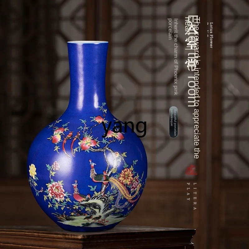 L'm'm Ceramic Vase Pastel Celestial Globe Vase Flower Arrangement Porcelain Bottle Living Room Decorations Ornaments