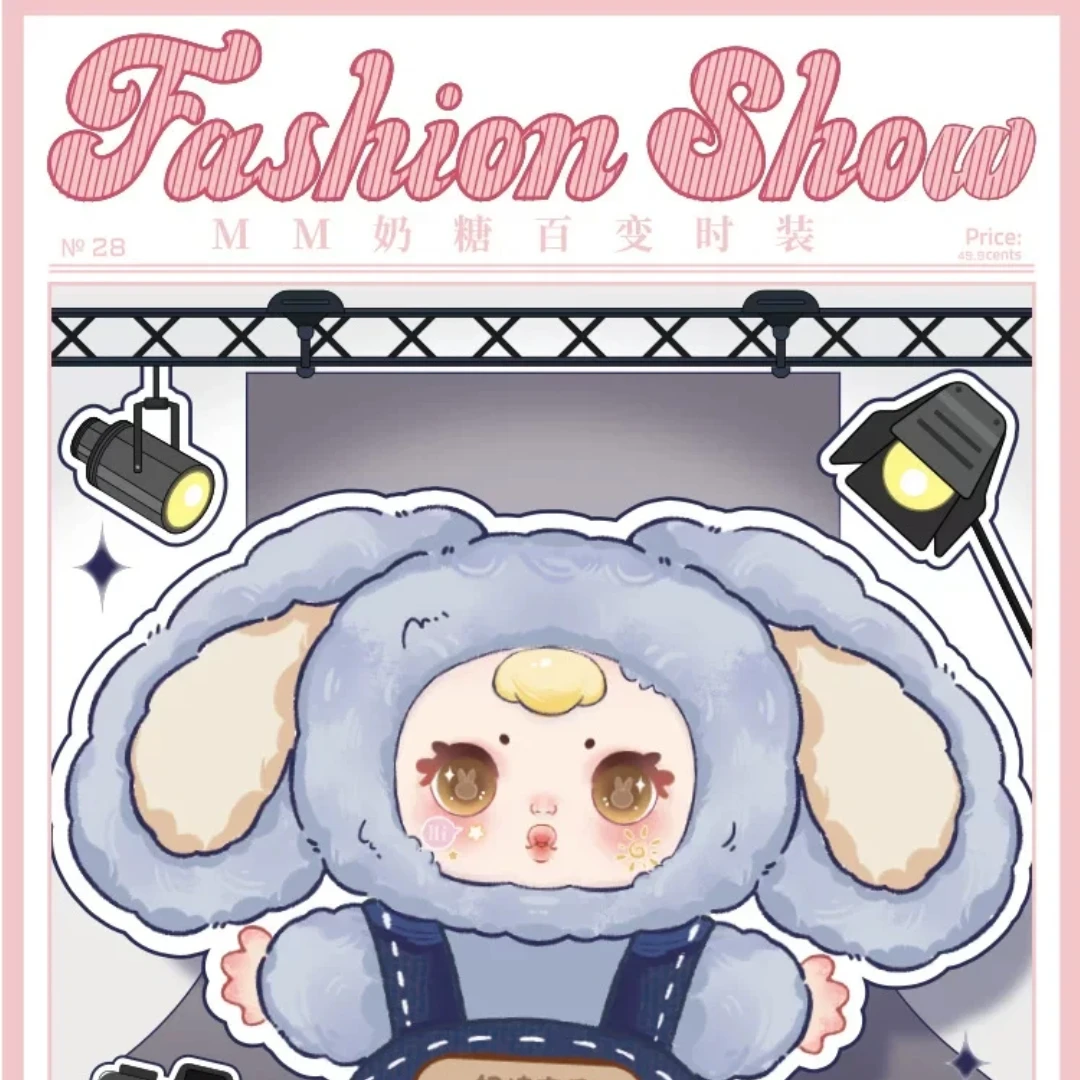 

Original Mm Suger Candy Cute Plush Doll Blind Box Fashionable Dress Up Design Exquisite Desktop Decor Birthday Gift For Girls