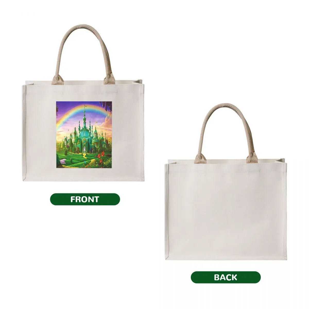 emerald city wizard oz print digital art edit mysticladyart mask Tote Bag Women's shopper shopper bags Gift bags custom tote bag
