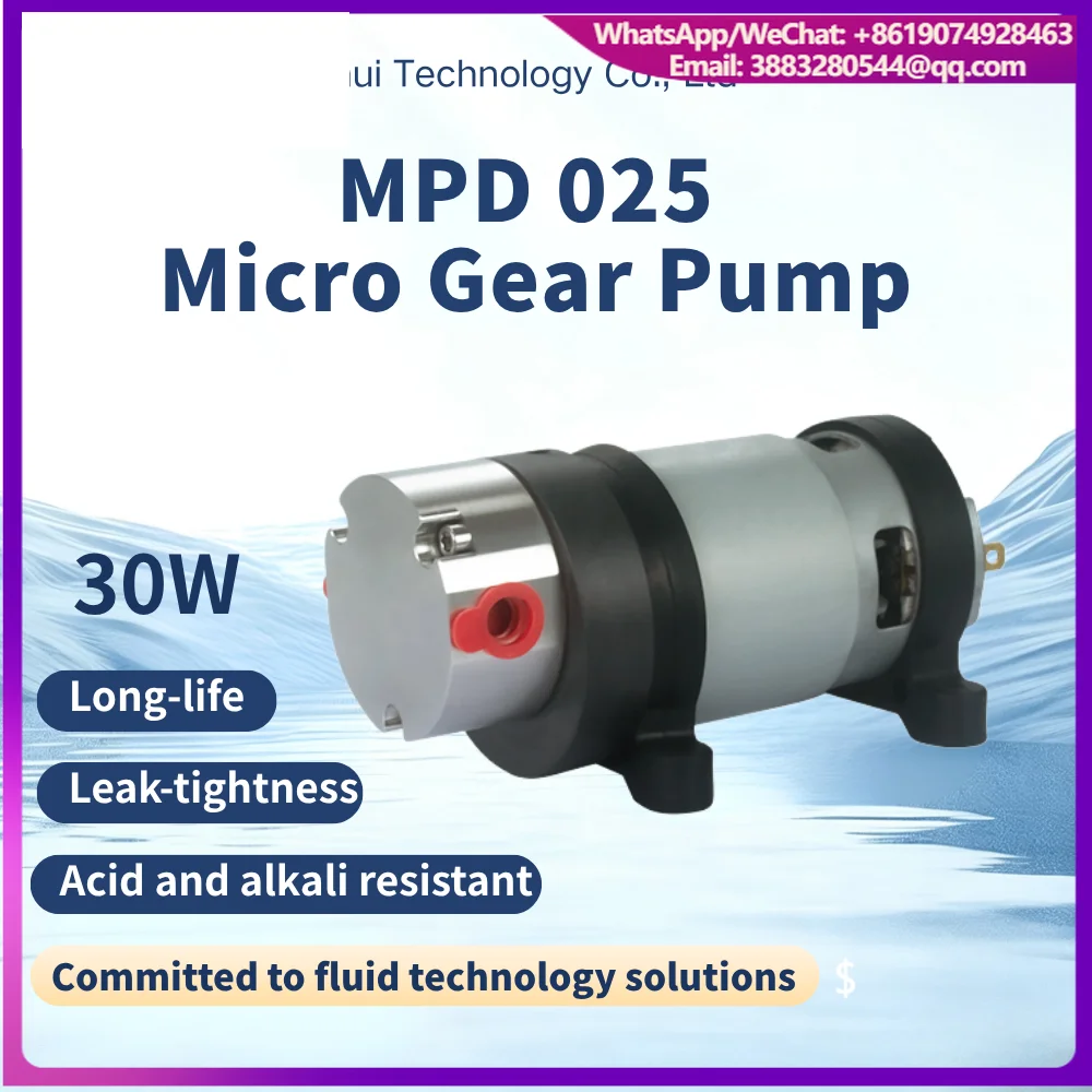Chenhui 2.5L/min 30W 316L Stainless Steel PEEK Micro Magnetic Gear Pump For Water Metering And Liquid Filling