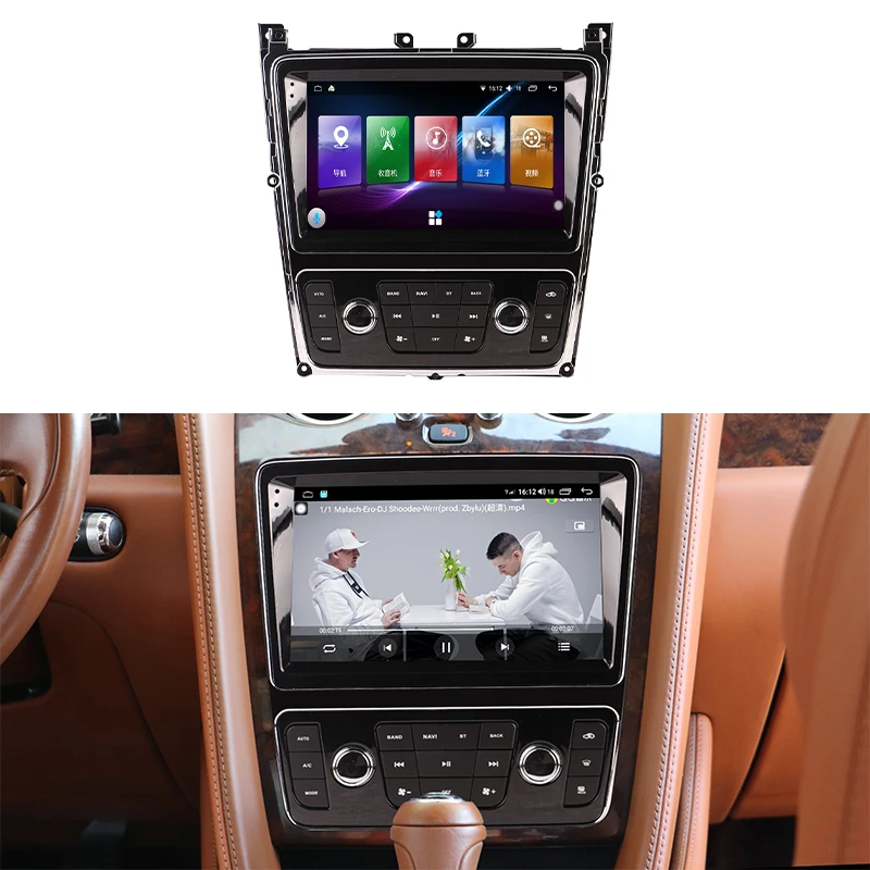 STLF CLRAK Car Modification Upgrade Central Control 9 Inches Screen Android Multimedia for 2012-2019 Flying Spur/Continental