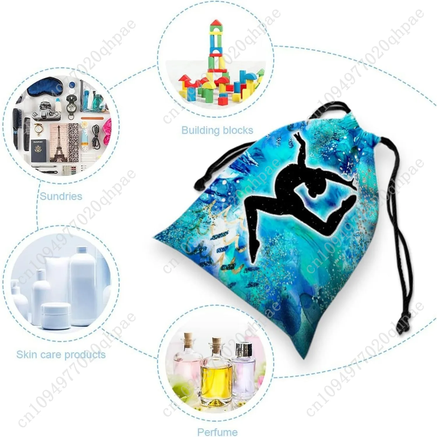 Gymnastics Drawstring Grip Bags Small Drawstring Bag Waterproof Gym Storage Pouch For Holding Gymnastics Grips