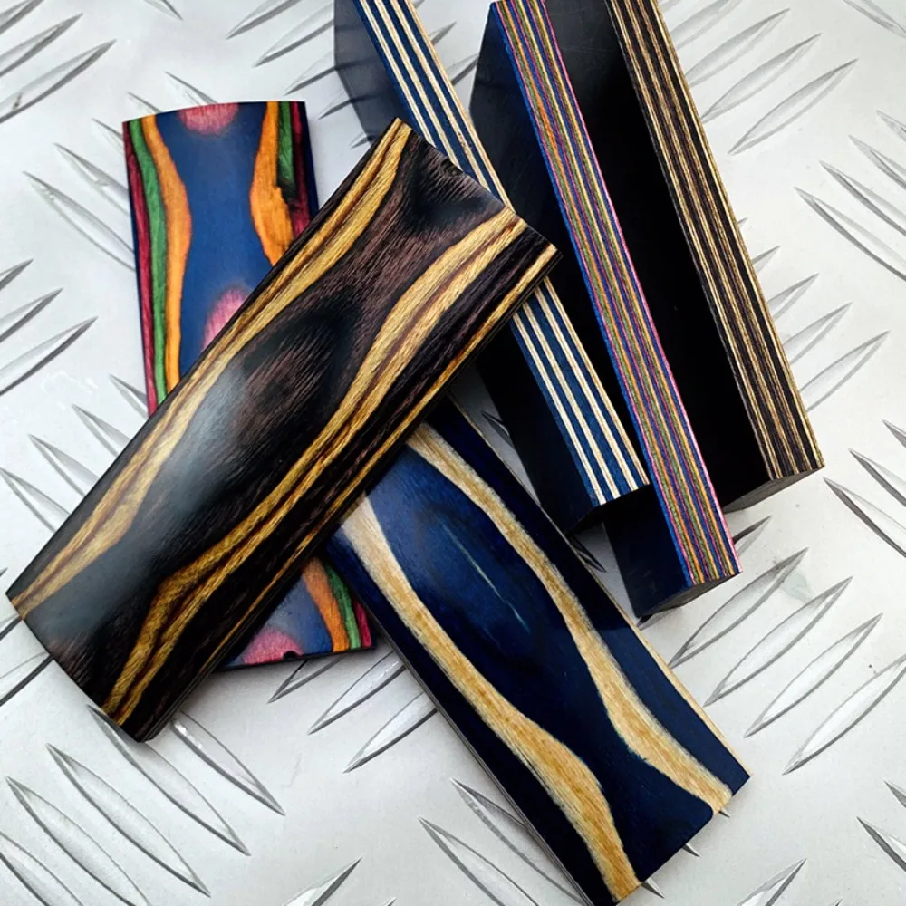 Unfinished Dyed Stabilized Wood & Tech Wood Blanks - Knife Handle, Bow Grip, Slingshot Handle Scales for DIY Craft