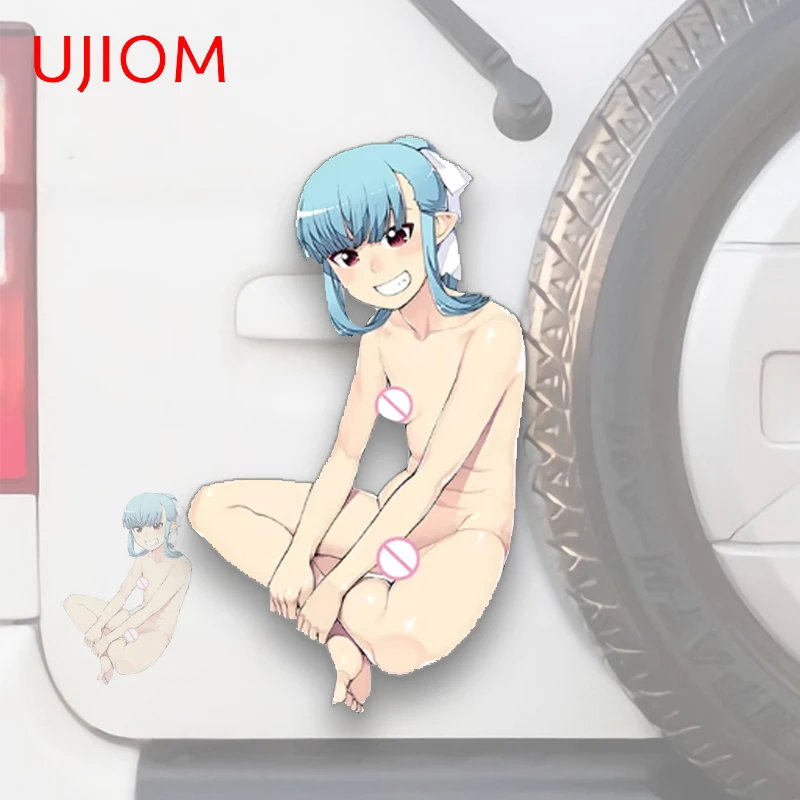 UJIOM 13cm Anime Girl Kiriha Bench-for-sex Wall Stickers Hentai Comic Amusing Bathroom Decal Room Decoration Accessories