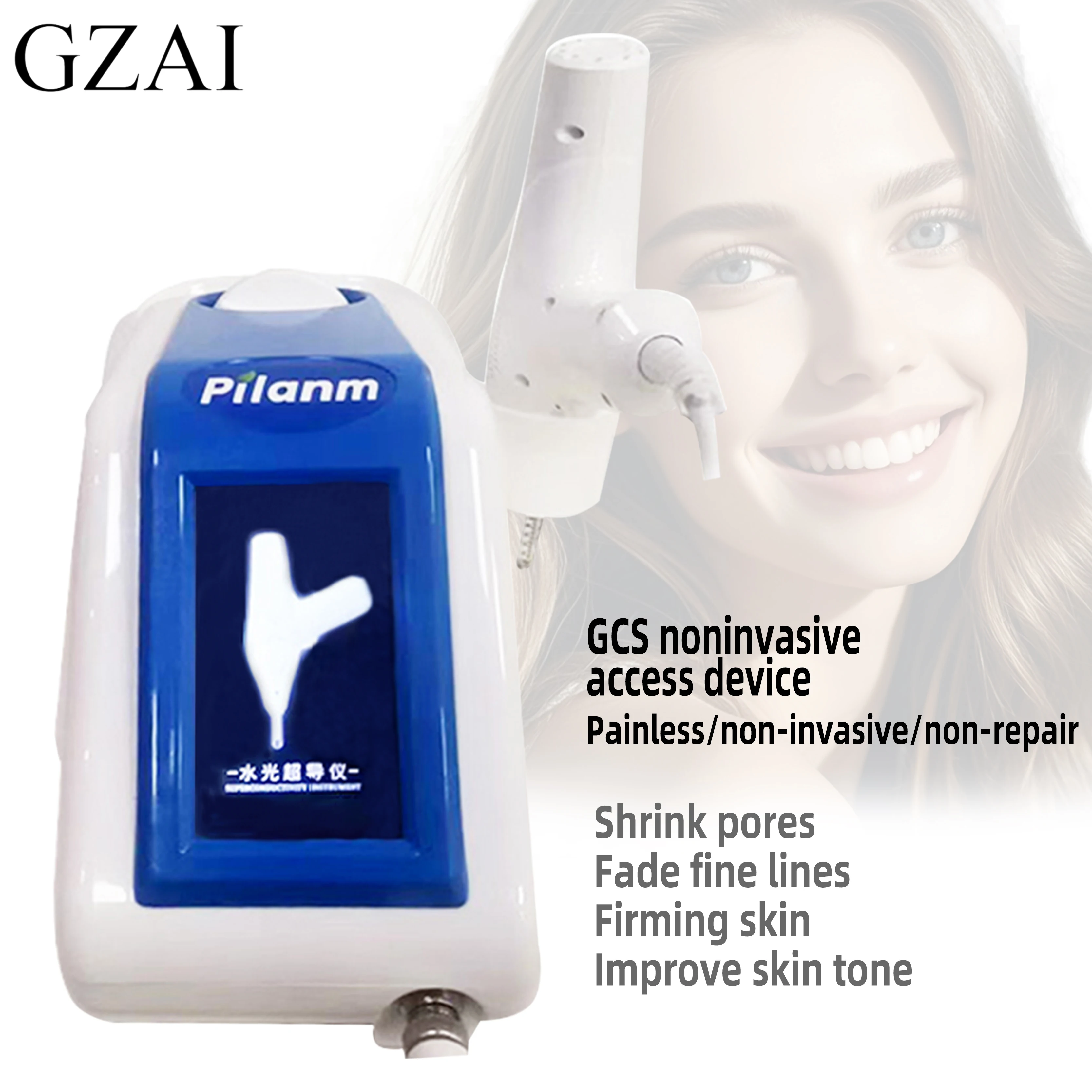 GZAI Non-invasive superconductors shrink pores, remove spots, tighten, anti-aging, anti-wrinkle, tighten and deep clean