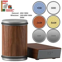 Magnetic Rolling Knife Sharpener Kit For Straight Roller Knife Sharpening Stone With Industry Diamond Chef Kitchen Accessory