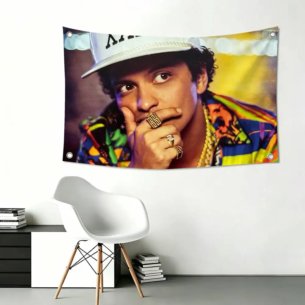B-Bruno mars The Romantic Funny Flags for Bedrooms Home Decor Items Outdoor Decors Garage Decoration Flaga