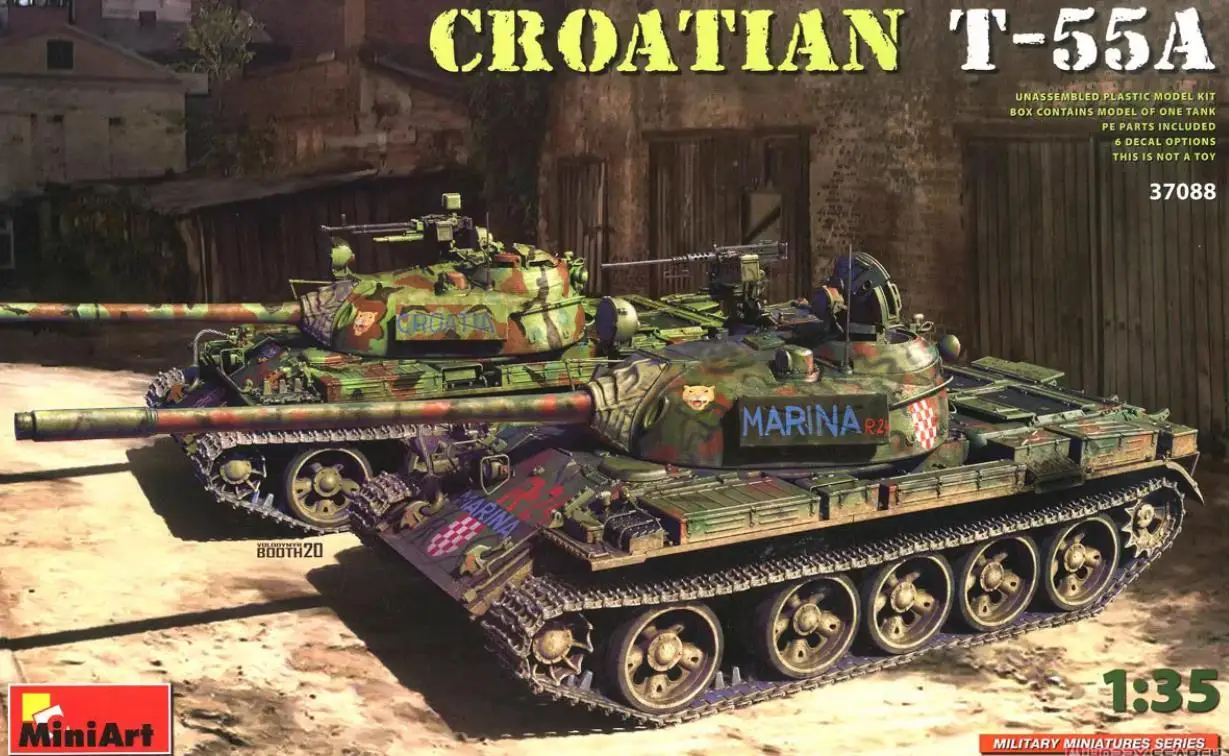 

MINIART 37088 1/35 Scale Croatian T-55A Model Kit