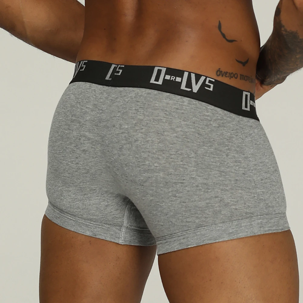 ORLVS Mens Boxer Sexy Underwear soft long boxershorts Cotton soft Underpants Male Panties 3D Pouch Shorts Under Wear Pants Short