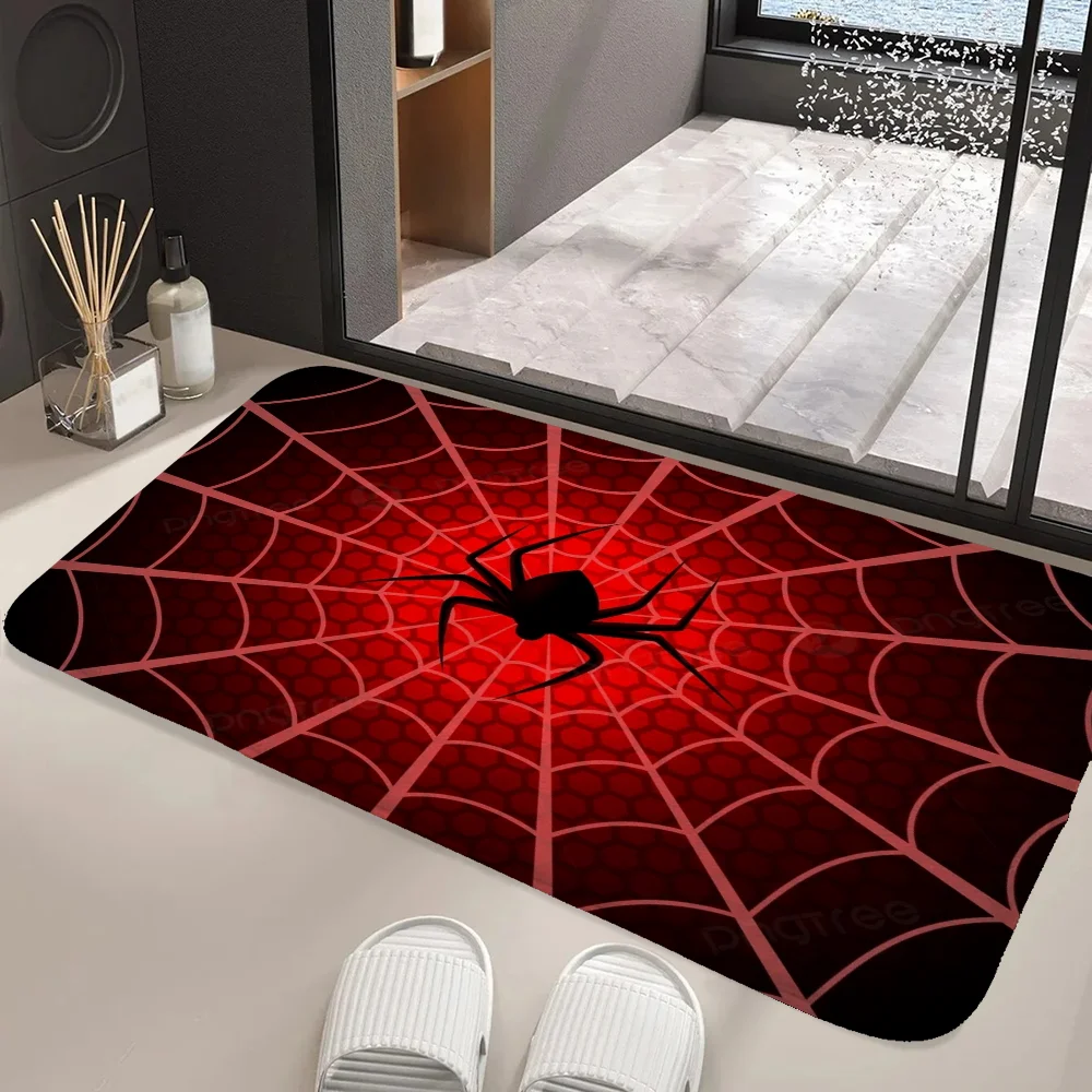 Spider Web Pattern Bathroom Floor Mat Kitchen Rug Entrance Doormat Rugs Nazar Choice Prayer Mats Muslim Gintame Diatomite Dorama