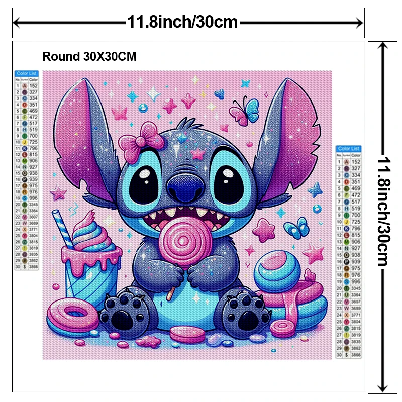 5D DIY Disney Stitch diamentowy zestaw do malowania diamentowego haft kolory olej obraz ręcznie mozaika ozdoby do dekoracji wnętrz