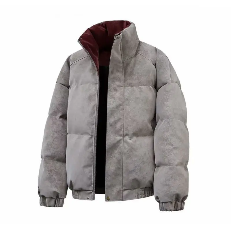 

Хлопковая одежда, мужская зимняя утолщенная пара, одежда на хлопковой подкладке, ветрозащитная, водонепроницаемая, с воротником-стойкой, куртка для хлеба