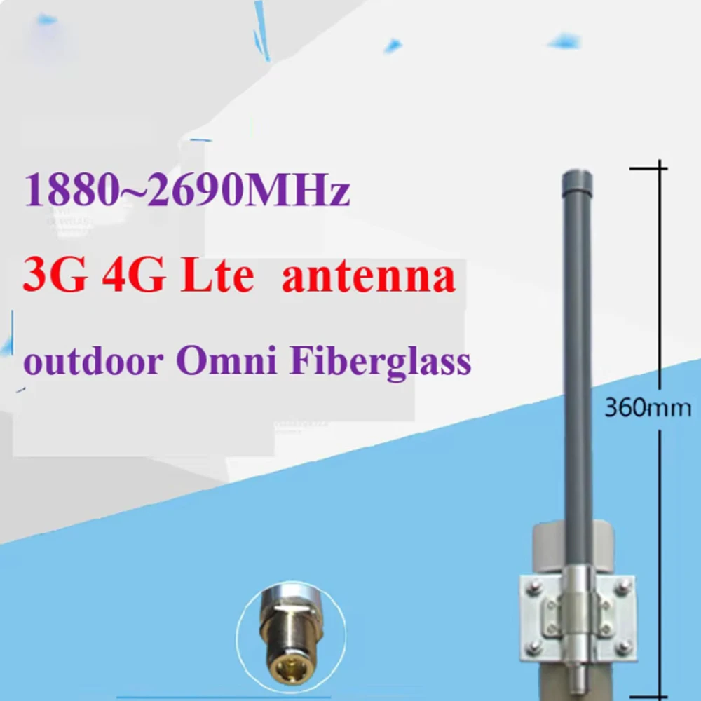 

Outdoor 3G/4G LTE Signal Booster,1880-2690MHz,6dBi High Gain Antenna,N-Female Connector for Enhanced Mobile Reception