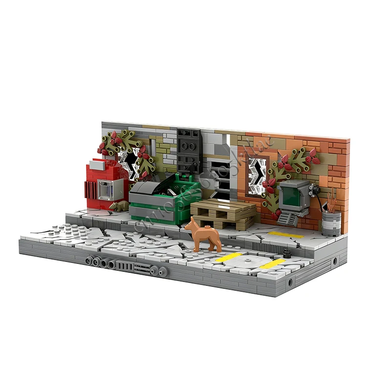 737 PCS MOC Modern City Street View Abandoned Block Building Model DIY Custom Puzzle Technology Creative Assembly Kids Toys Gift - view 4