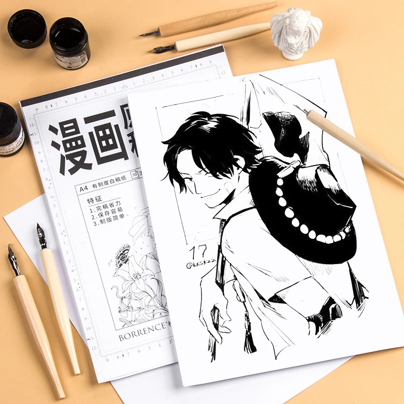 Master Comic Paper A4 120g Animation Design Manuscript Paper 30 Sheets Students Painting Practice Comics Special Art Supplies