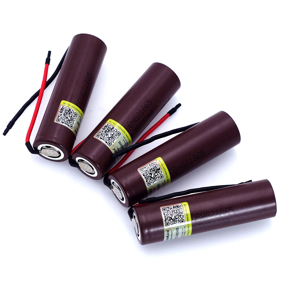 Hot Liitokala HG2 18650 3000mAh Rechargeable battery 18650HG2 3.6V discharge 20A dedicated batteries+DIY Silica gel Cable