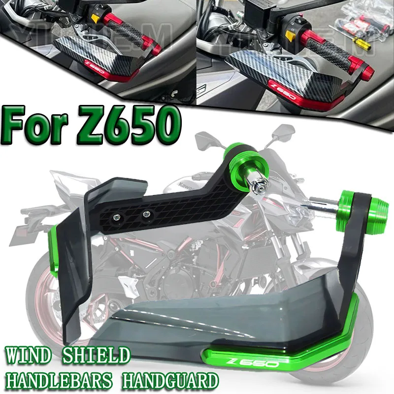 

For Z650 Z 650 Z650RS 2017 - 2023 2024 2025 Motorcycle Handlebar Handguard Windshield Handguard Windproof Protective Cover