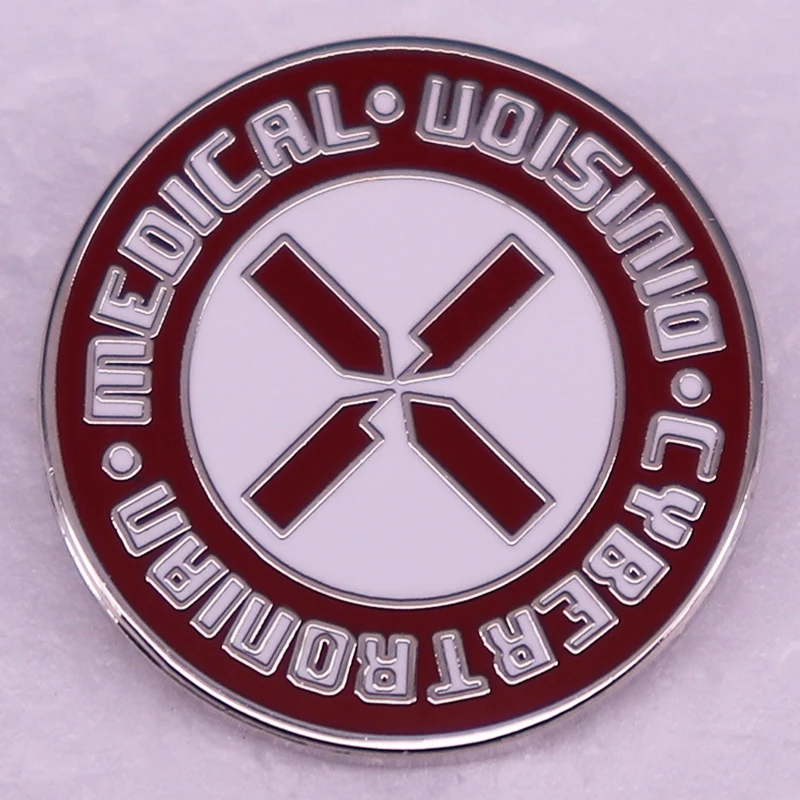 Cybertronian Medical Division Hard Enamel Pin Brooch Science Fiction Action Film Metal Badge Fans Gift