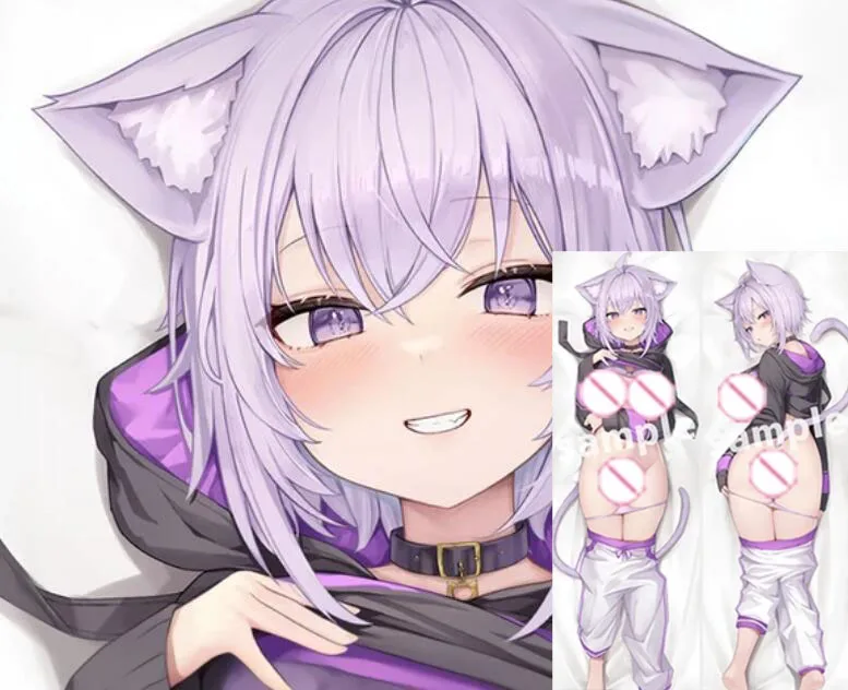 

Наволочка для подушки Dakimakura Nekomata Okayu с аниме, двусторонняя наволочка с принтом в натуральную величину, подарки