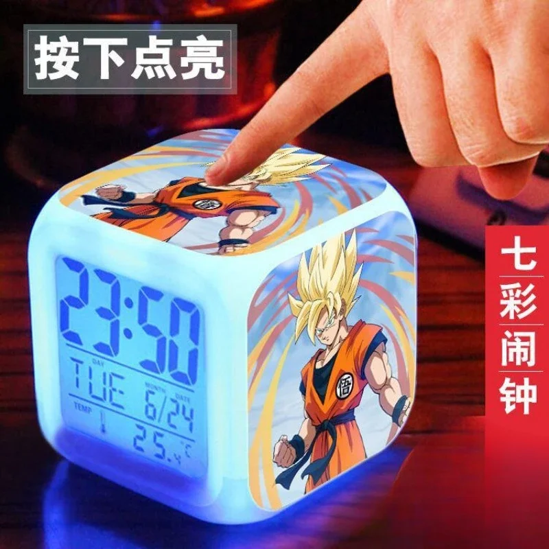 ใหม่ Dragon Ball Son Goku สร้างสรรค์อินเทรนด์อะนิเมะอุปกรณ์ต่อพ่วงส่องสว่าง Night Light ส่วนบุคคลมูลค่าการ์ตูนนาฬิกาปลุกของขวัญ