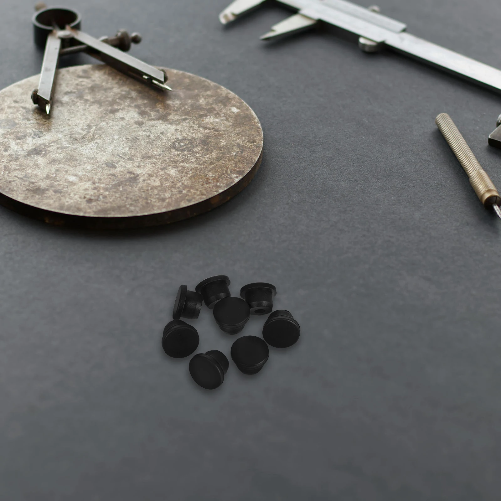 

8pcs Black Silicone Stopper Round T Shaped Plugs Sealing Cap Heat Resistant Waterproof Hole Cover Sealing Pads