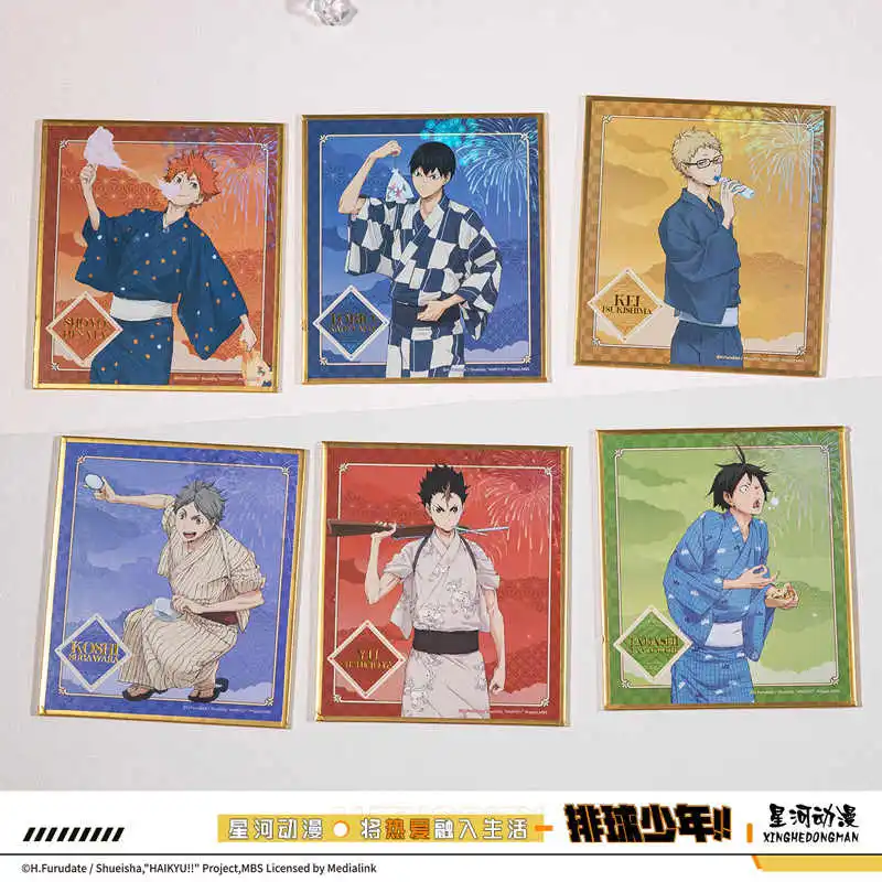 Haikyuu!! Shoyo Hinata Tobio Kei Tsukishima Tetsurou Kuroo China Official Authorization Kimono Series Paper Standing Plates