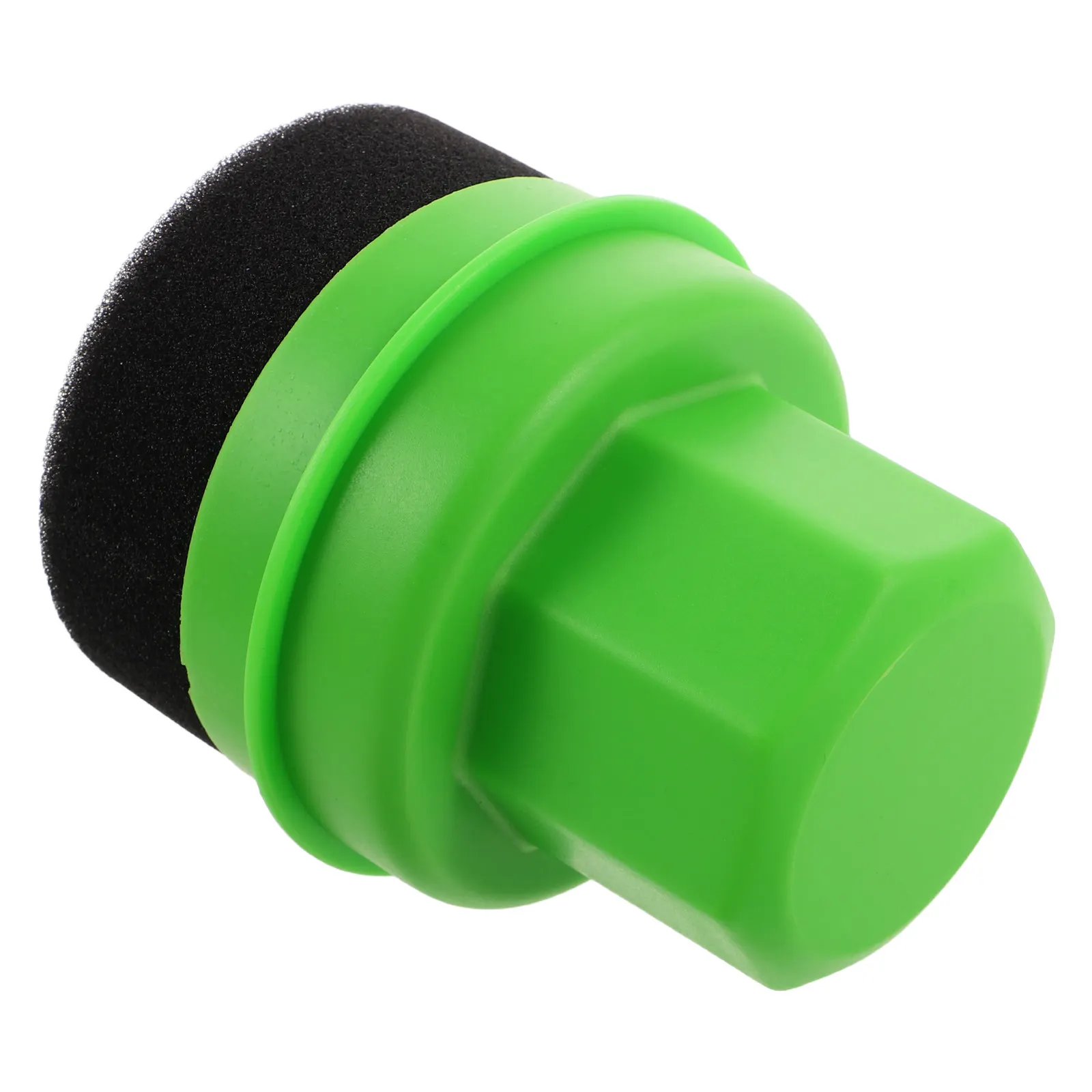 Tire Shine Applicator Sponge Pad Reusable Ergonomic Handheld Tool with Lid for Car Tire Dressing Polishing Wax Buffing and Daily
