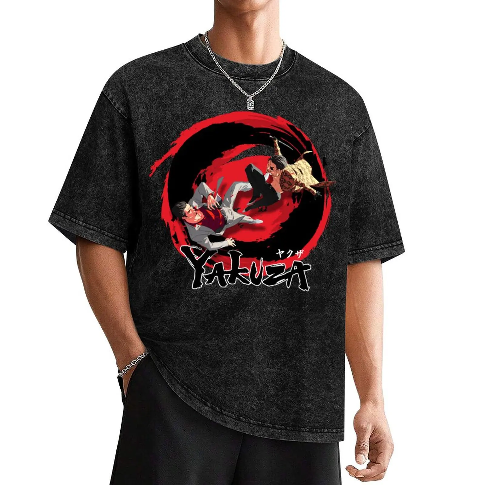 

majima and kiryu T-Shirt new edition tops mens tall t shirts