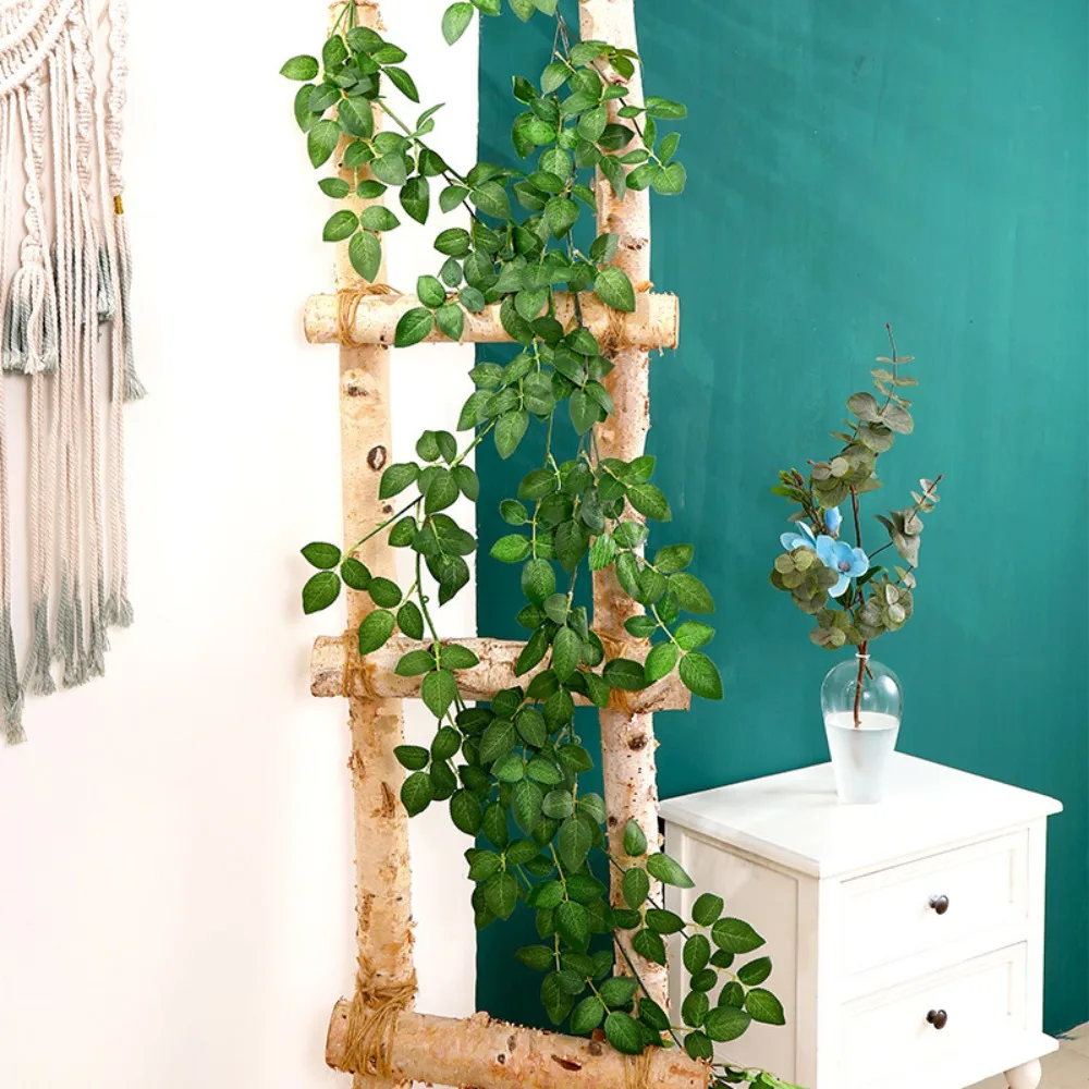 

1pc 1.8M Artificial Plants Plastic Green Leaves Hanging Wall Vine Decoration Home Garden Decoration Supplies