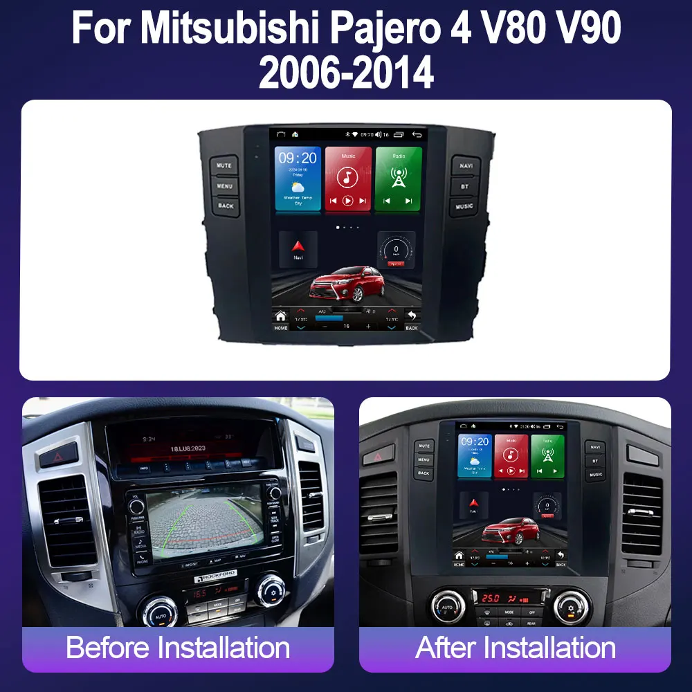 Android 14 For Mitsubishi Pajero 4 V80 V90 2006-2014 9.7