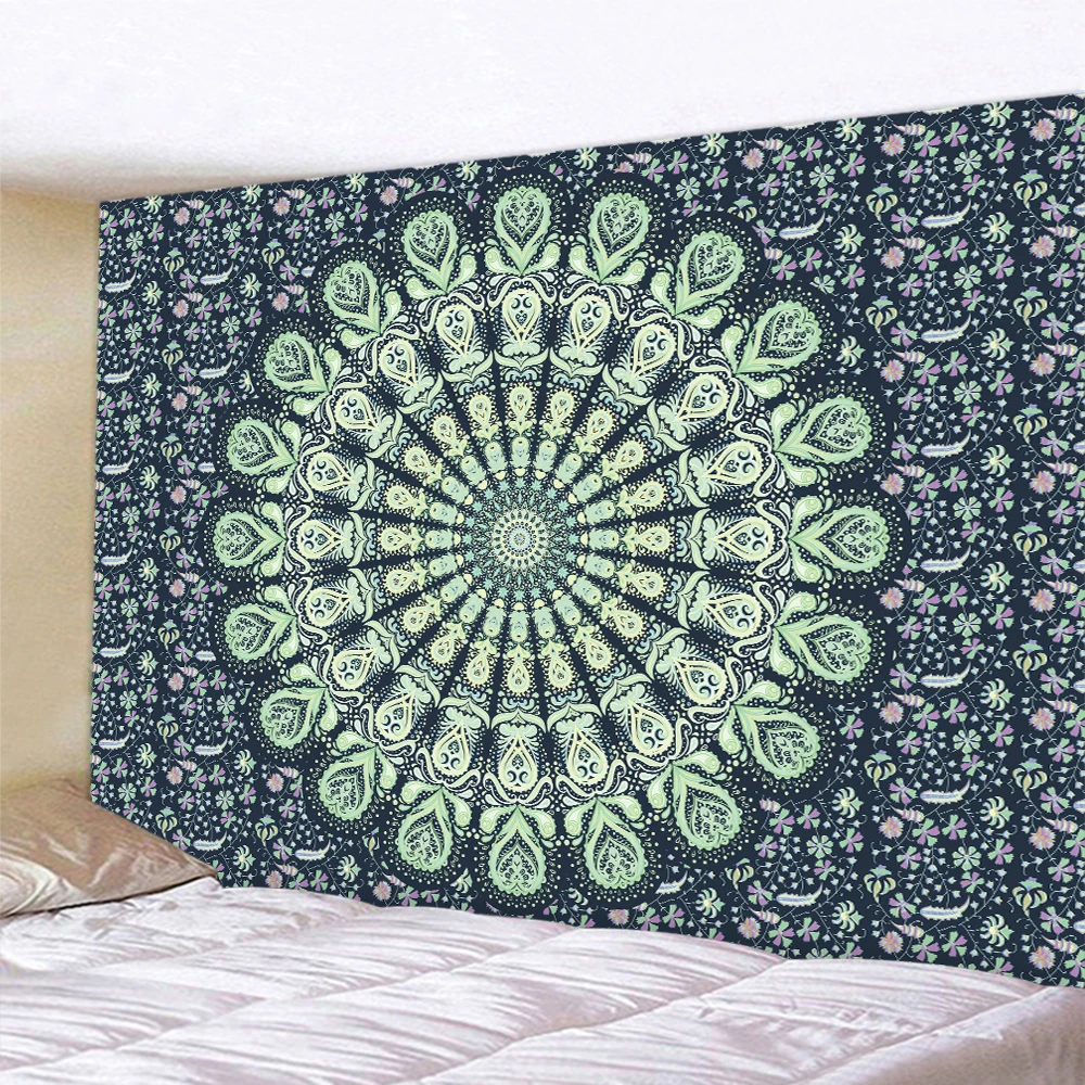 Indian Mandala psychedelic scene home decoration tapestry Hippie Bohemian wall  