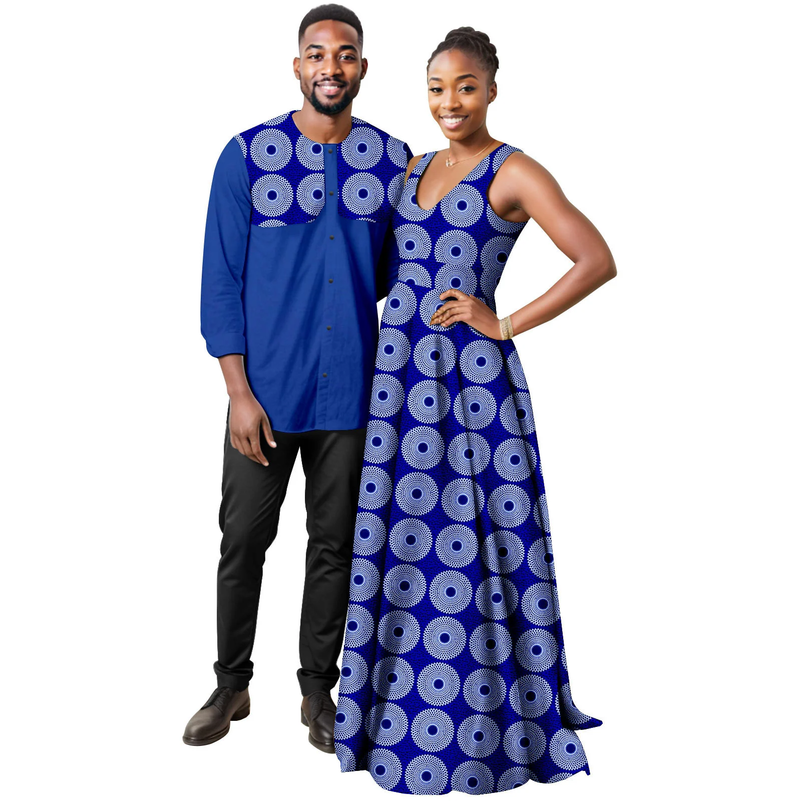 African Casual Outfits Wear Traditional 2PCS Set Wedding Tuxedo Women's Party Maxi Dress Latest African Ladies Evening Gown 