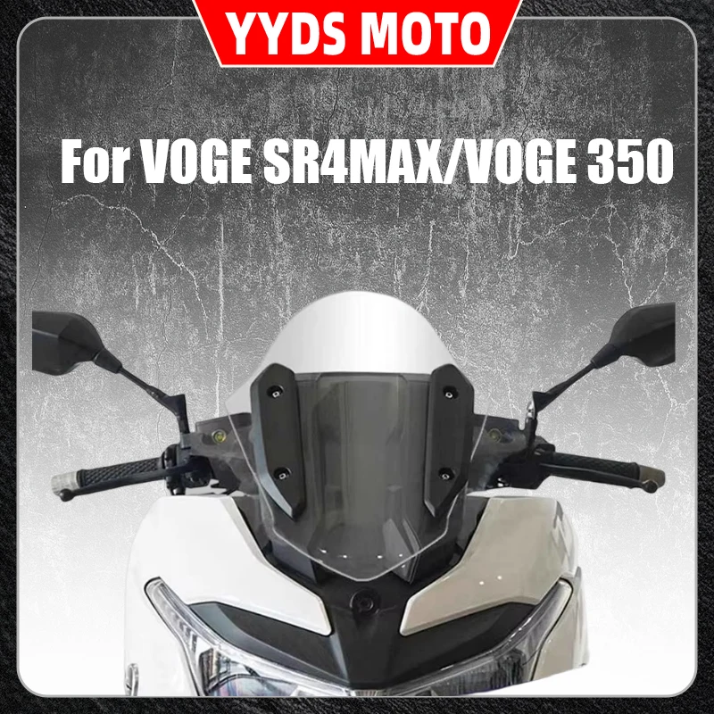 

For VOGE SR4MAX/VOGE 350 modified front windshield competitive windshield combat version round head model
