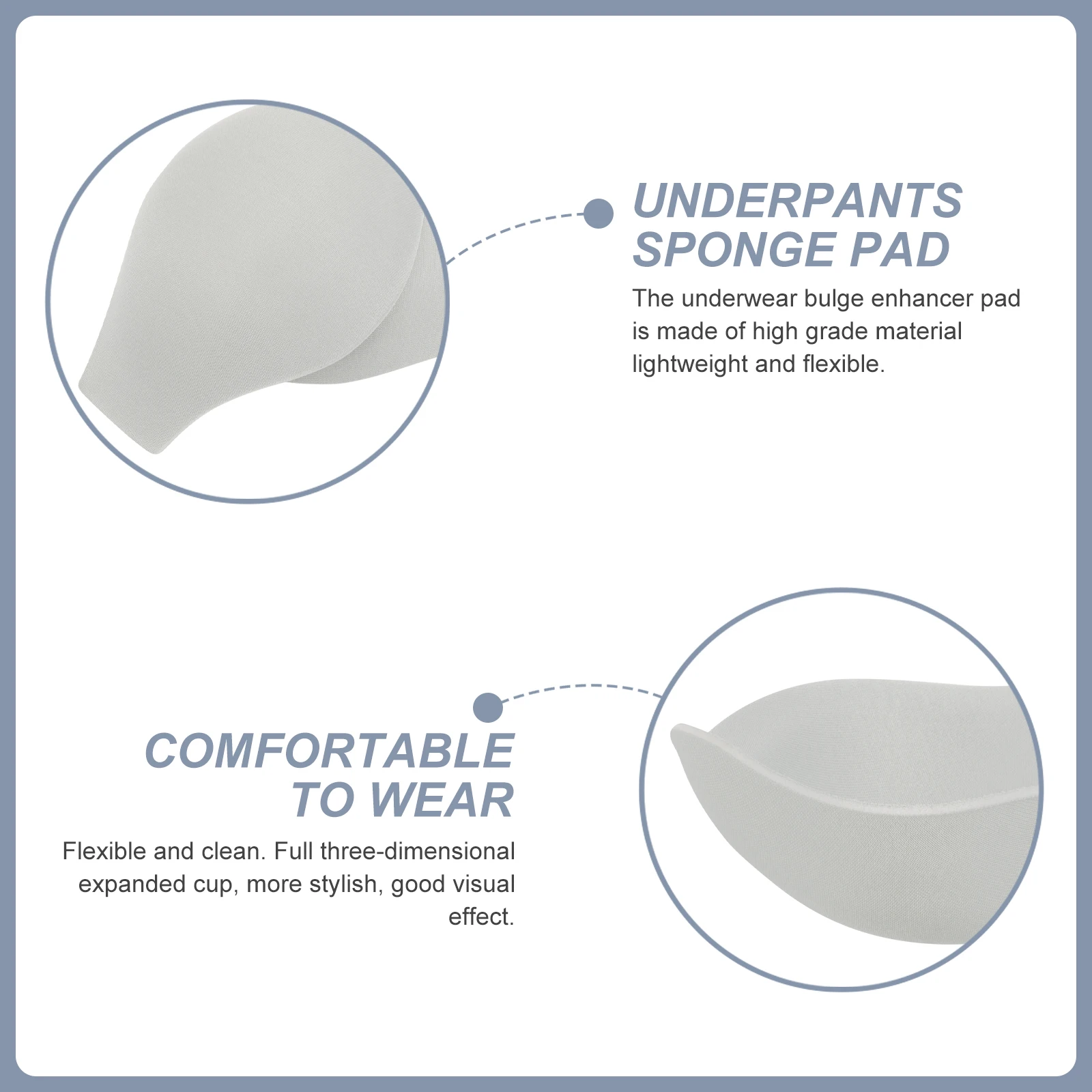 

4 Pcs Anti-exposure Swimming Trunk Pad Bulge Enhancing Cup Man Pads Shorts Mens Brief Double