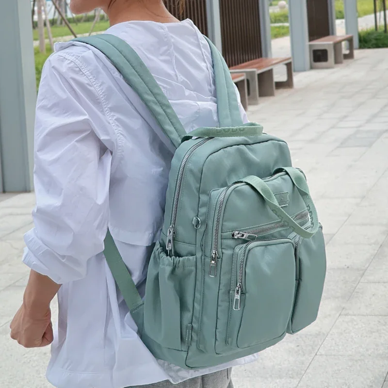 Mochila de viaje para hombre y mujer, bolso escolar de gran capacidad, ligero e impermeable, para ordenador portátil, con múltiples bolsillos