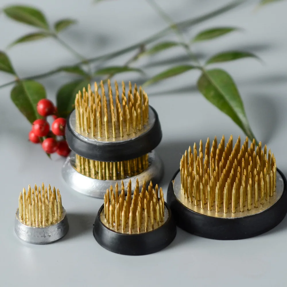 

Japanese Ikebana Kenzan Needle Flower Base Holder Spiky Frog Fixed Tools Floral Arrangement Pin Japan Ishizaki Kenzans