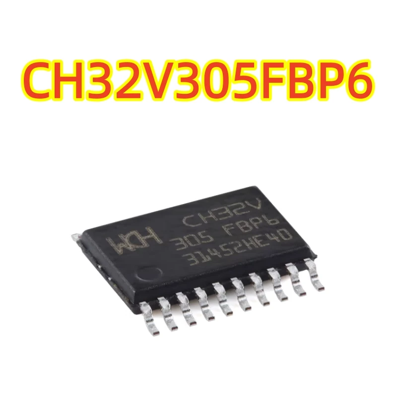 

Original Genuine CH32V305FBP6 TSSOP-20 RISC-V Core 32-bit Microcontroller MCU, 100% Brand New Chip