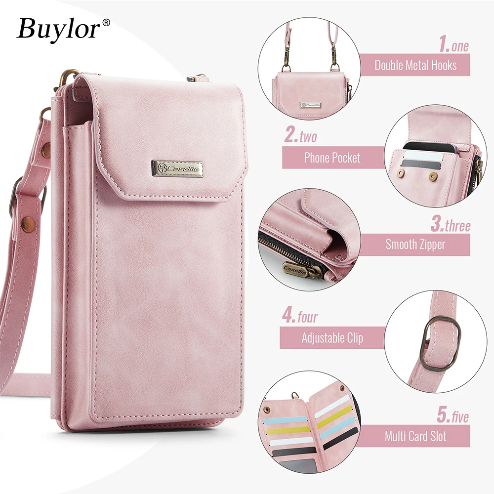 

Маленькая сумка через плечо, кошелек для мобильного телефона для женщин, мини-сумка на плечо с держателем для карт, чехол для смартфонов iPhone до 7,3 дюйма