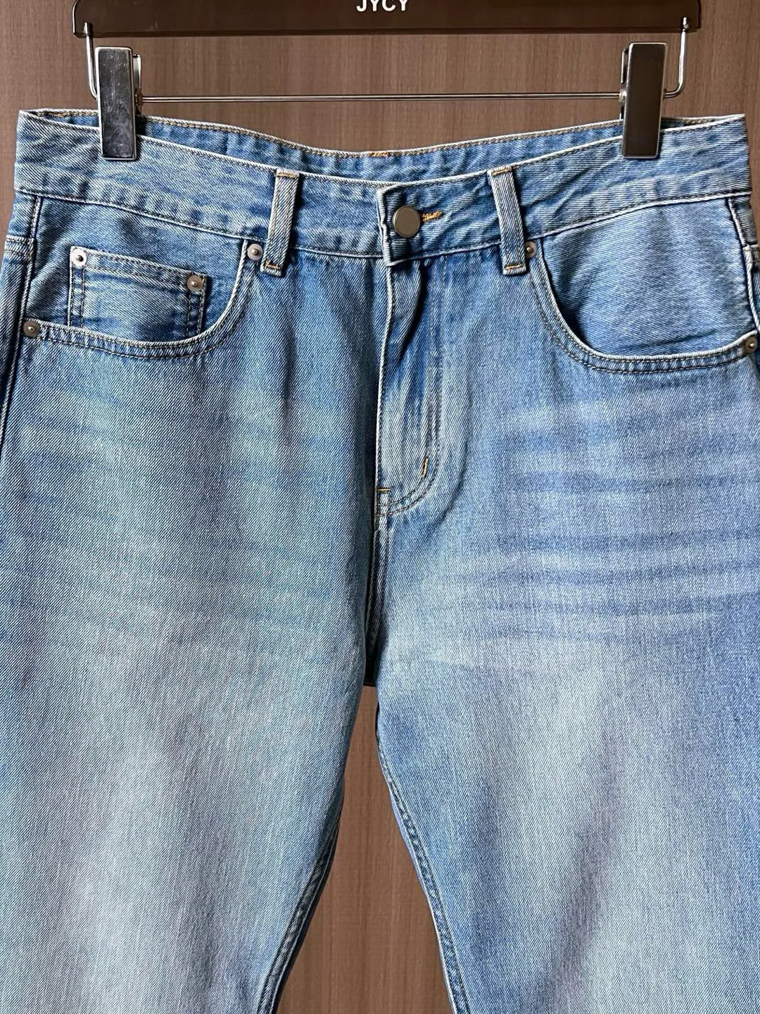 BC old money style summer denim washed casual trousers men's simple jeans