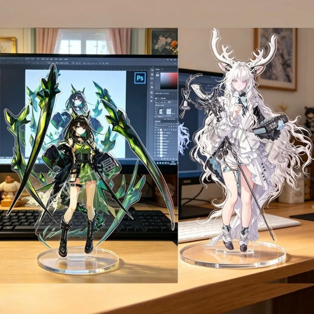 Arknights Phase Transition New Character Mon3tr Kal'tsit Hilda Acrylic Standing Sign Model Plaque Keychain Anime Collectibles