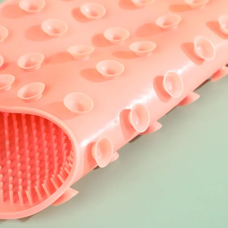 Foot Scrubbing Pad Bathroom Bath Brush Multifunctional Scrubbing Foot Massage Pad Non-slip Foot Pad Silicone Bath Brush