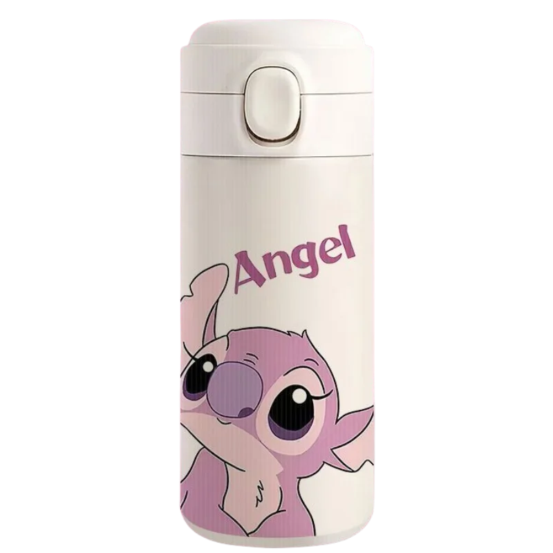 Stitch Angel cute cartoon large capacity small and light portable high value personality creative stainless steel insulation cup