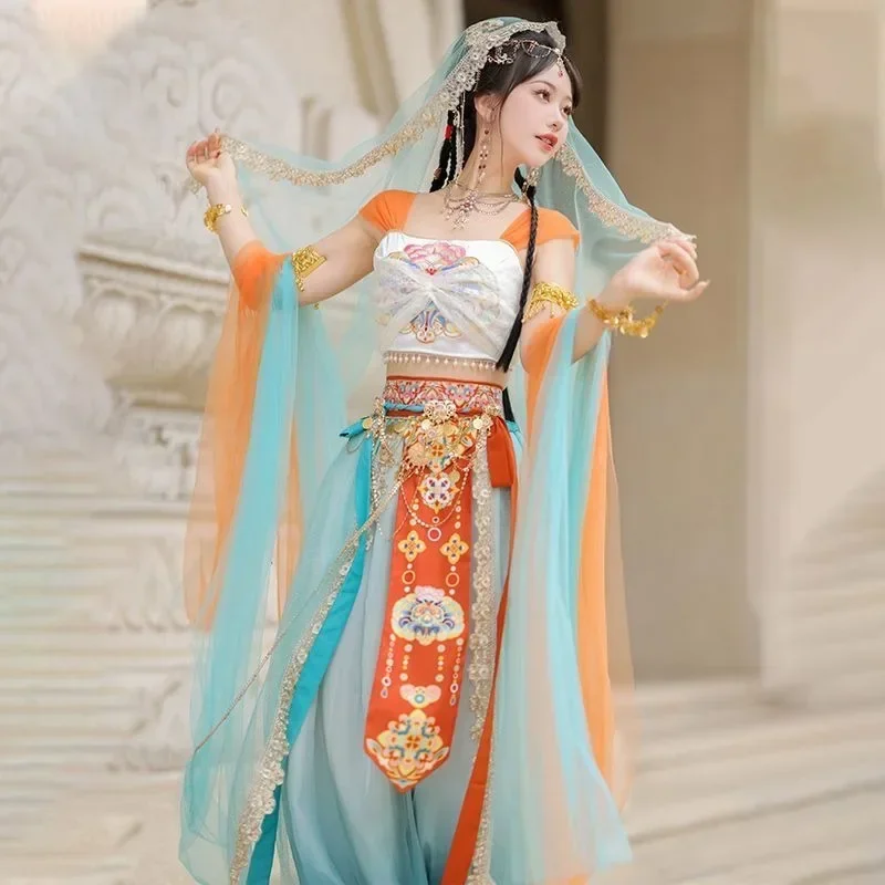 

Exotic Style Western Region Princess Dance Set Stage Performance Clothing Chinese Style Women Dunhuang Feitian Hanfu 2026 new