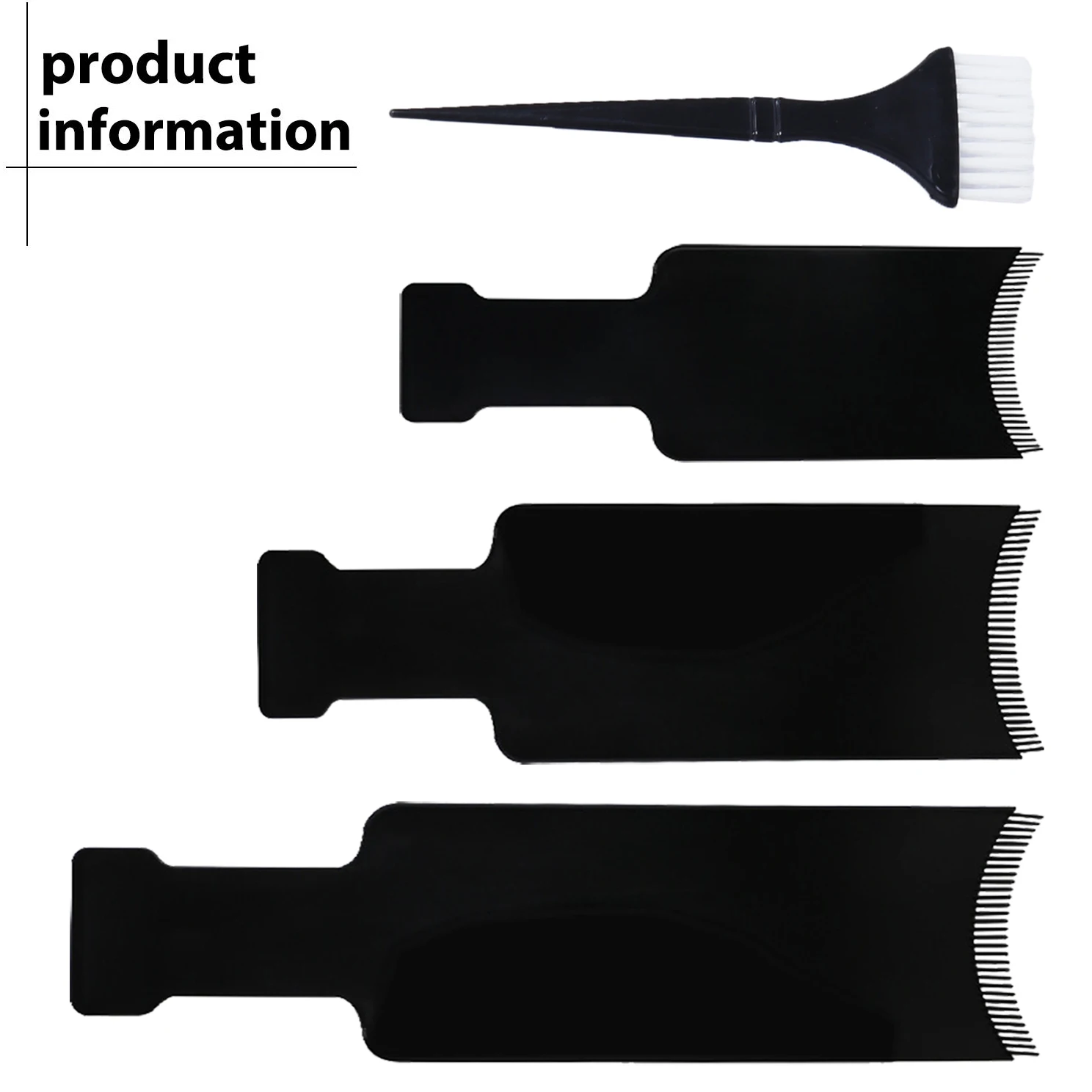 4pcs professional hair dye board set, hair dye brush, salon hair dye board styling tool, Special for Real Hair Wigs