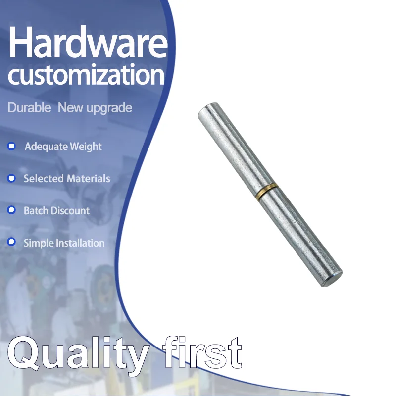 

Hardware Mechanical Equipment Cylindrical Door Hinges Galvanized Iron Adjustable Cabinets Weldable Hinges