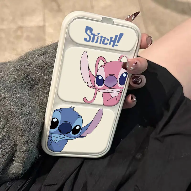 Palafitas dos desenhos animados caso do telefone móvel iphone16promax suporte dobrável 15 14 13 criativo masculino e feminino personalizado caso do telefone móvel