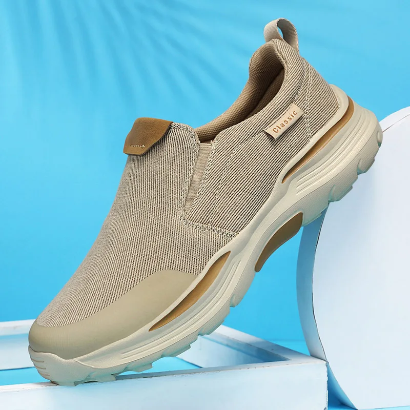 Zapatos planos de lona versátiles informales para hombre, zapatillas cómodas clásicas, mocasines transpirables para hombre, zapatos de ocio para